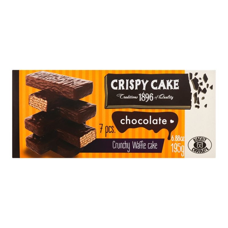 Торт вафельний CRISPY CAKE ХБФ шоколад 195г